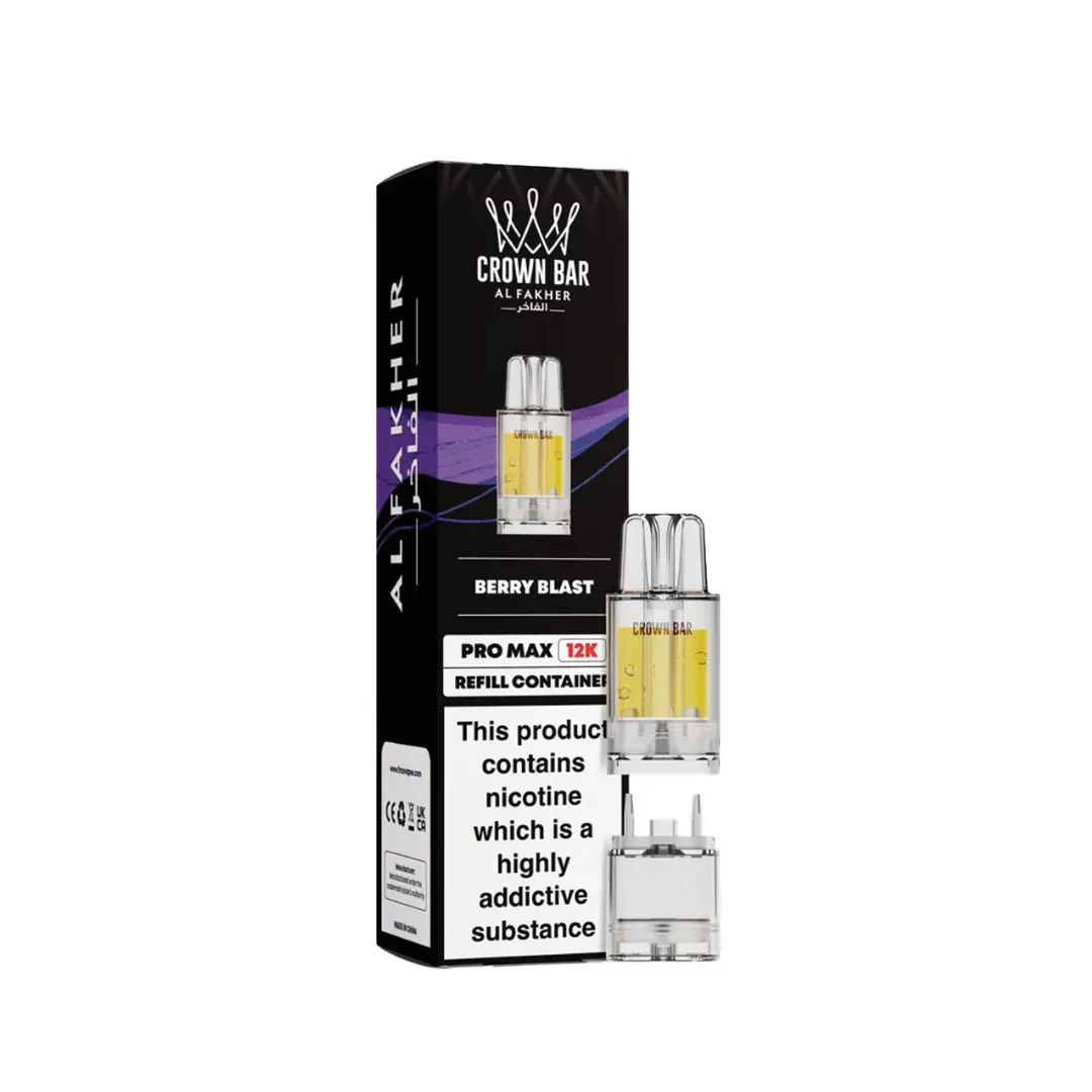 Al Fakher Crown Bar Pro Max 12K Berry Blast Refill Pods