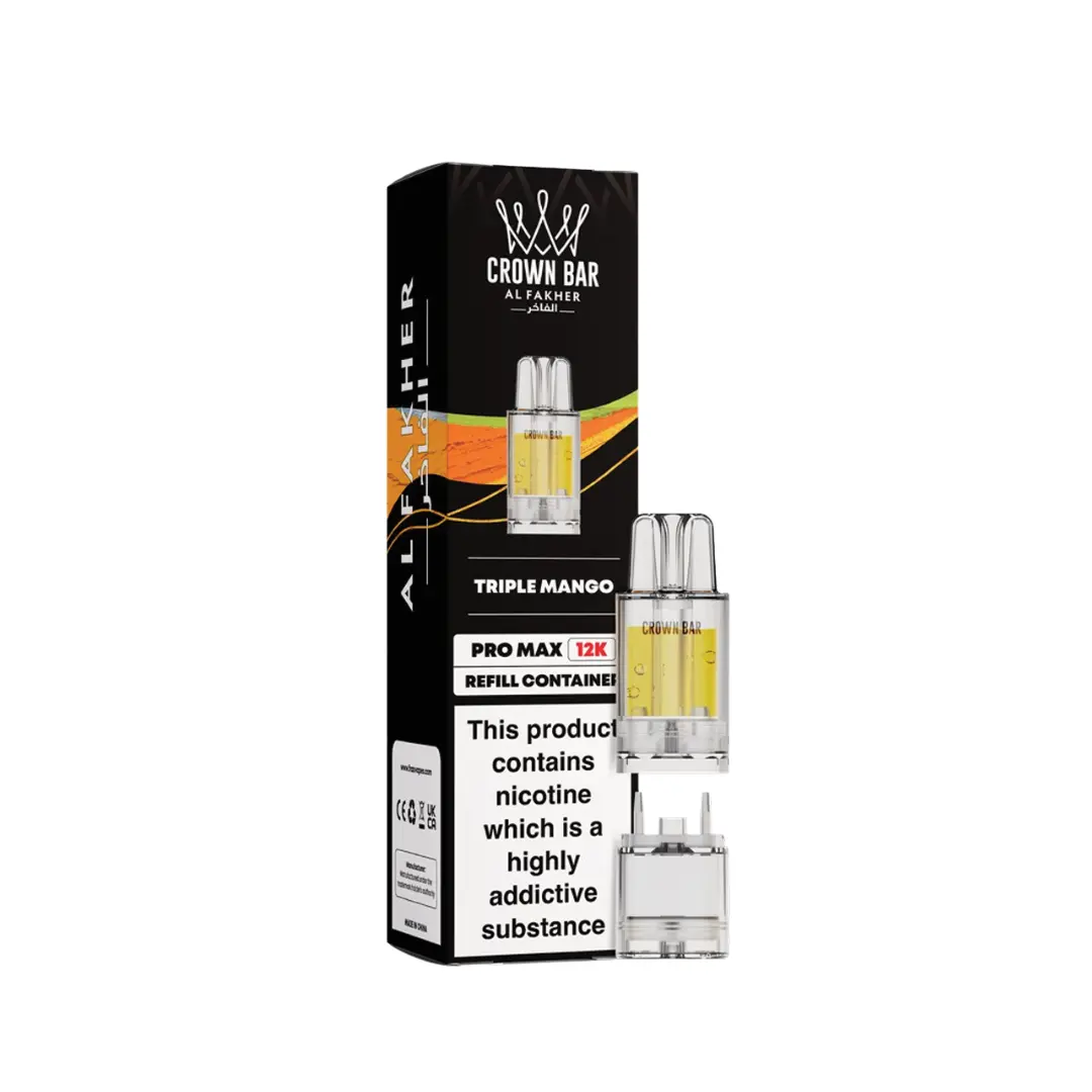 Al Fakher Crown Bar Pro Max 12K Triple Mango Refill Pods