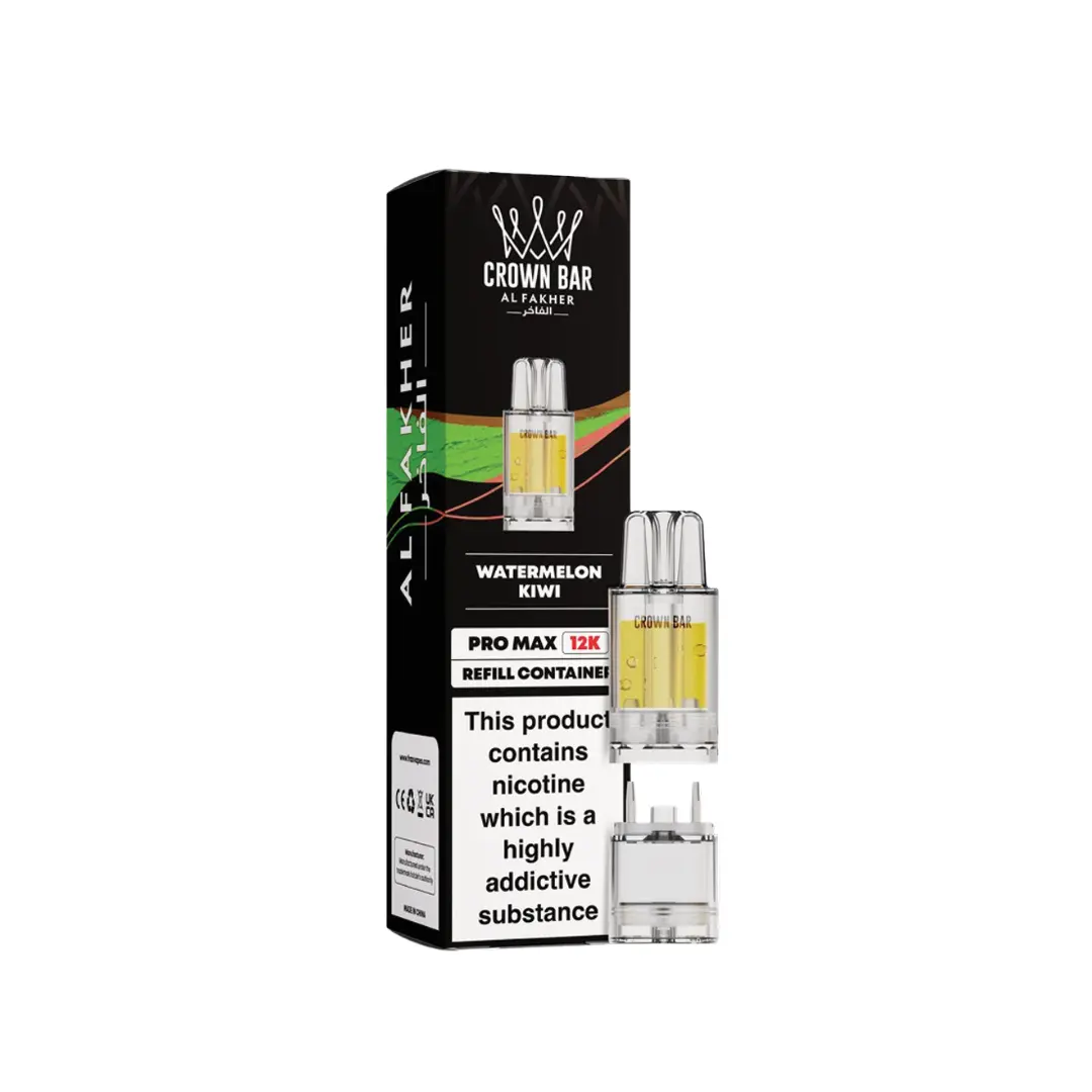 Al Fakher Crown Bar Pro Max 12K Watermelon Kiwi Refill Pods
