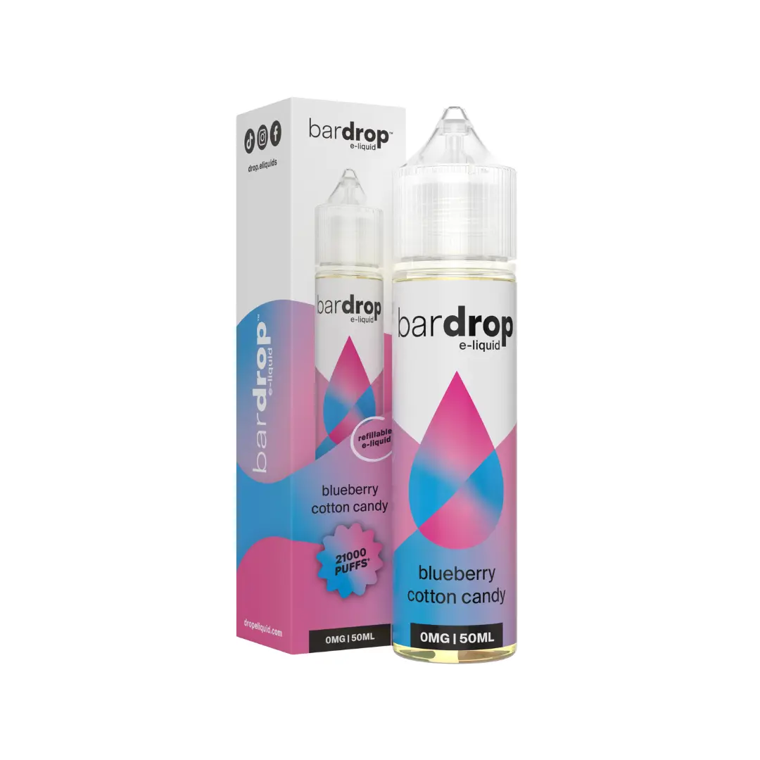 Bar Drop Blueberry Cotton Candy 50ml Shortfill