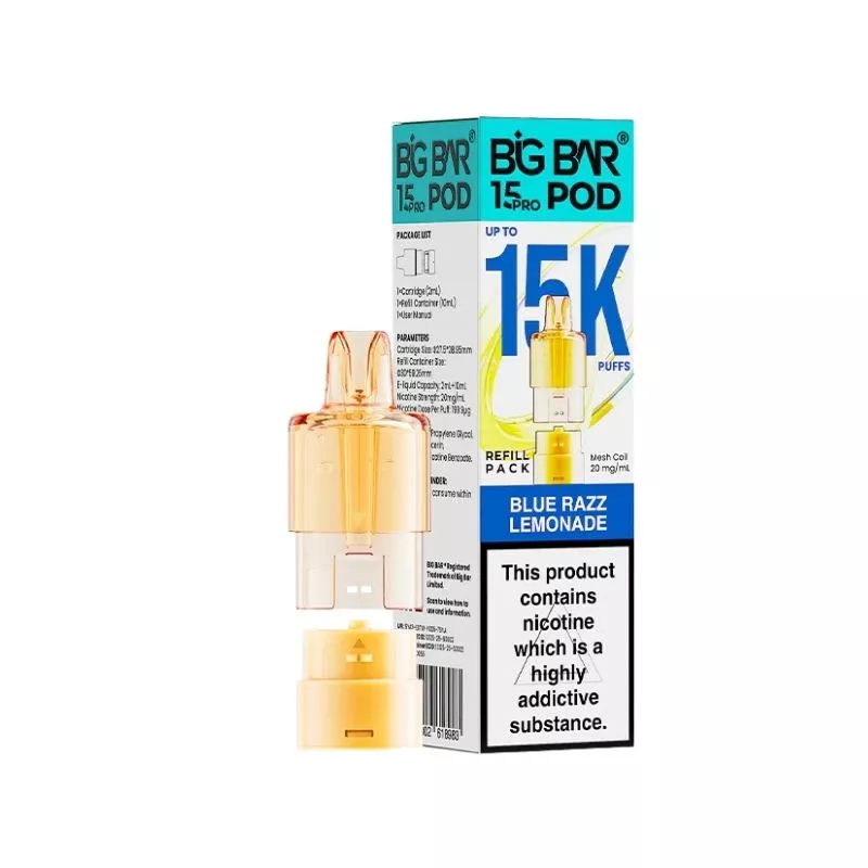 Big Bar Pro 15K Blue Razz Lemonade Refills