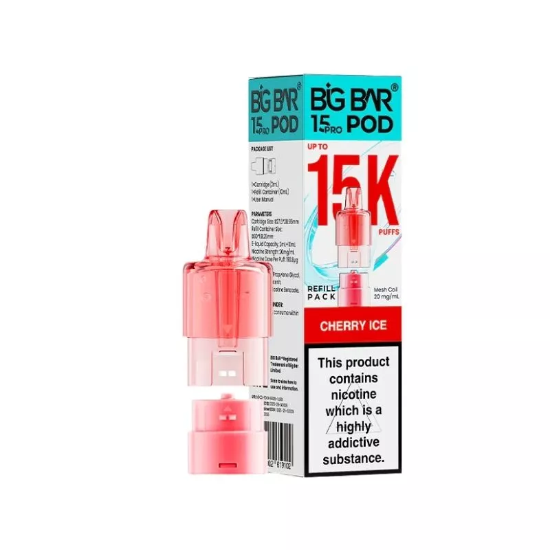 Big Bar Pro 15K Cherry Ice Refills