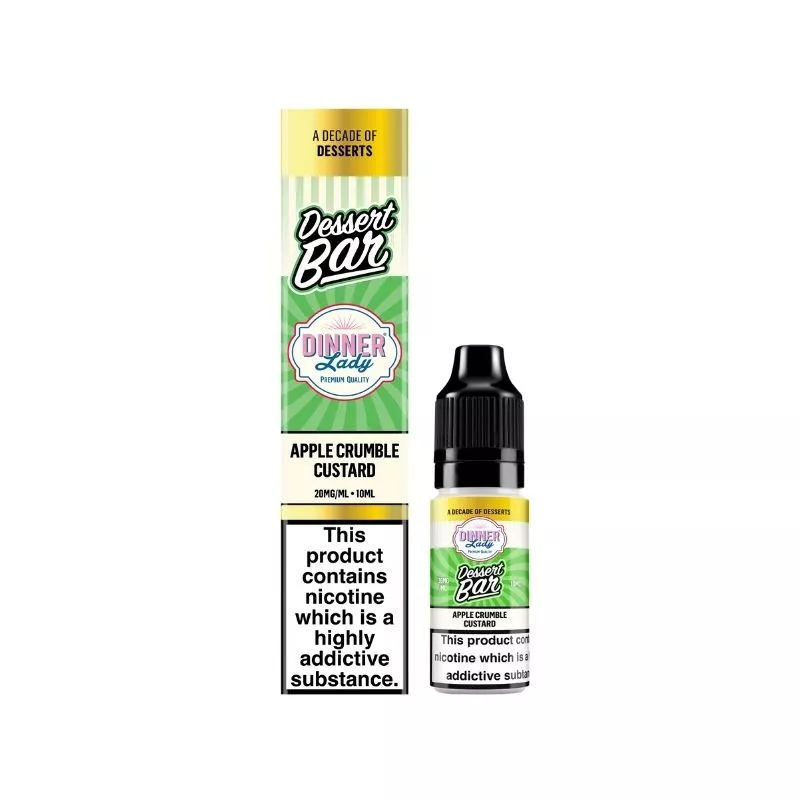 Dinner Lady Dessert Apple Crumble Custard Bar Salt 10ml