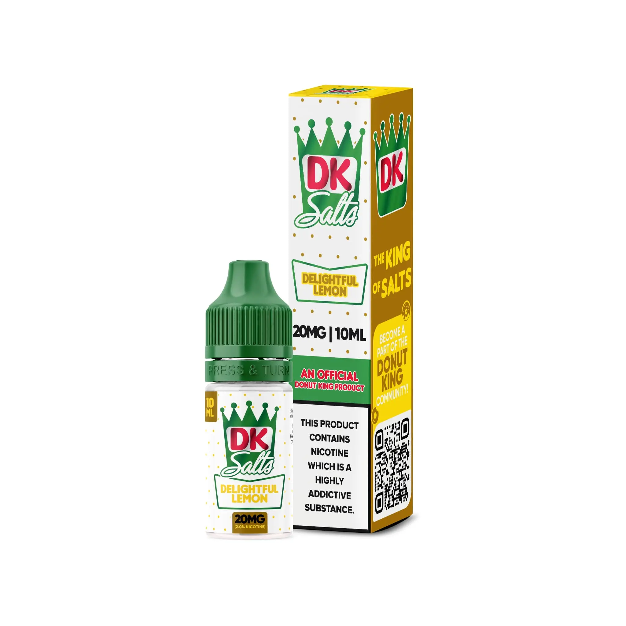 Donut King DK Delightful Lemon 10ml Nic Salt