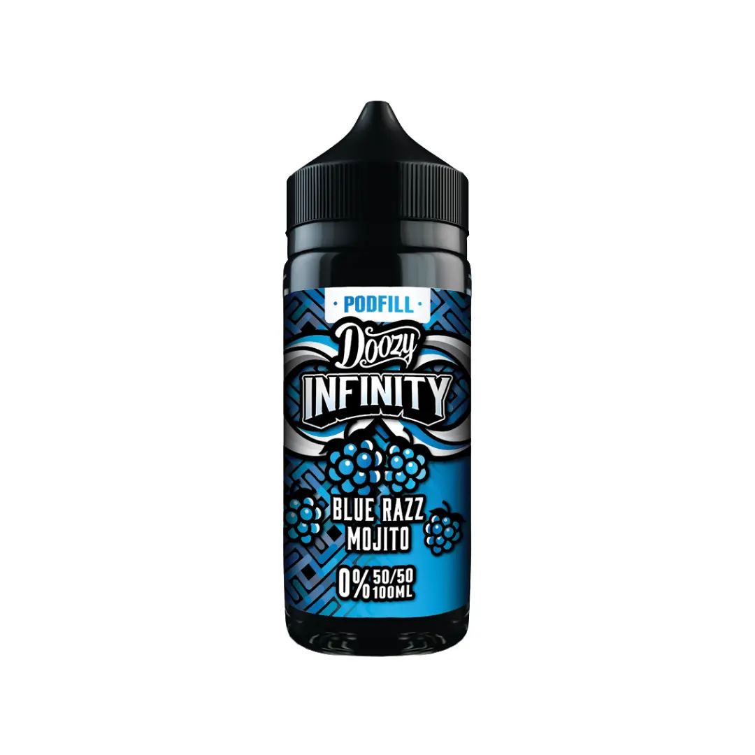 Doozy Infinity Pod Fill 50/50 Blue Razz Mojito 100ml Shortfill
