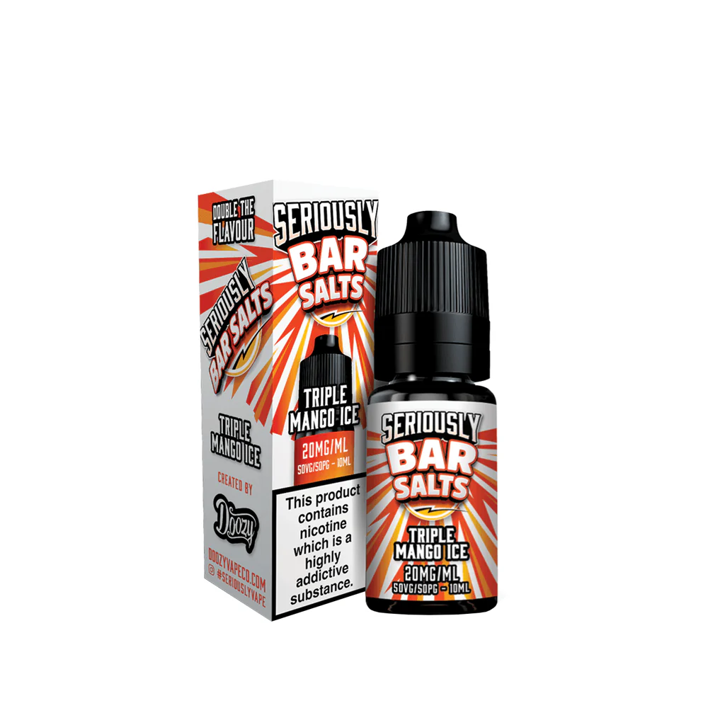 Doozy Seriously Bar Triple Mango Ice 10ml Nic Salt
