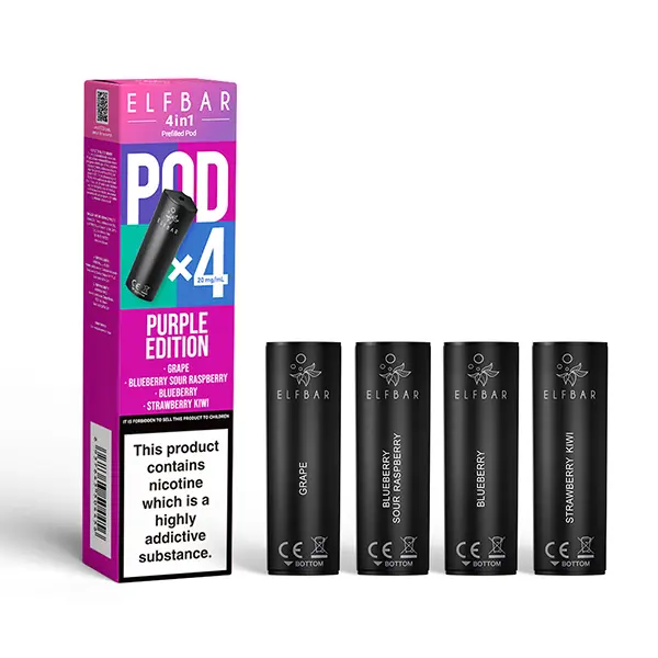 Elf Bar 4 in 1 Purple Edition Prefilled Pods