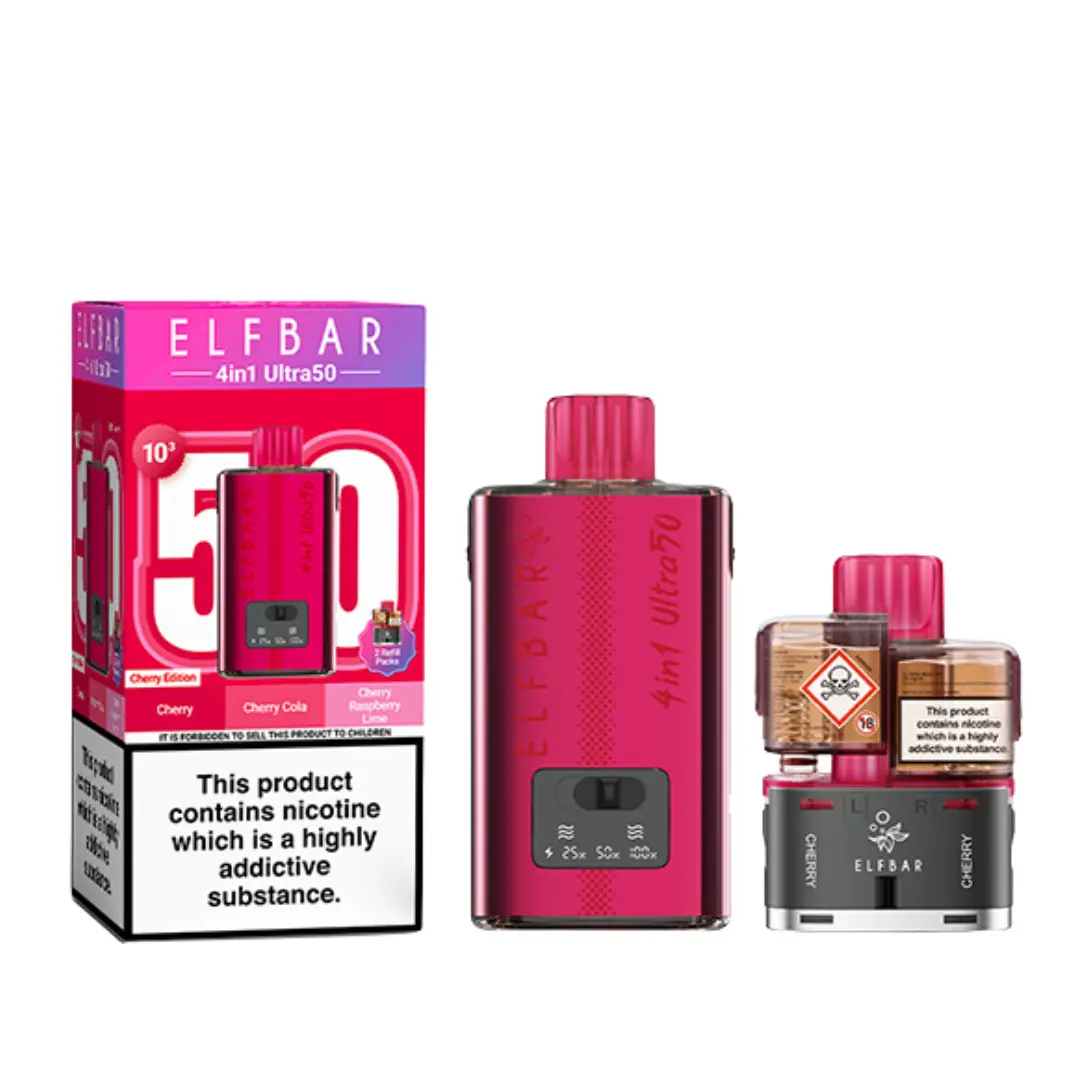 Elf Bar 4-in-1 Ultra 50 Prefilled Pod Kit - Image 4