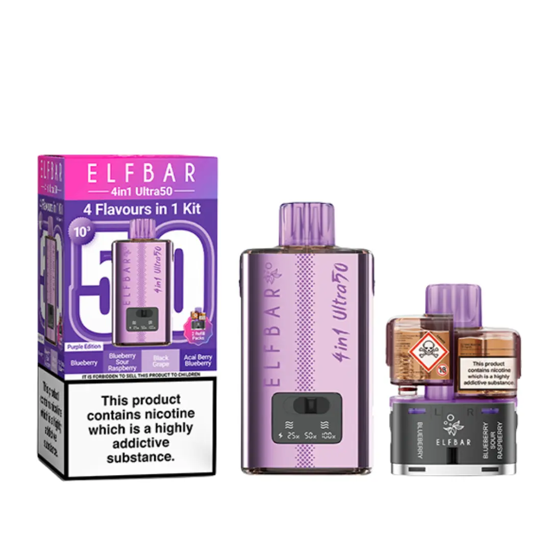 Elf Bar 4-in-1 Ultra 50 Prefilled Pod Kit - Image 7