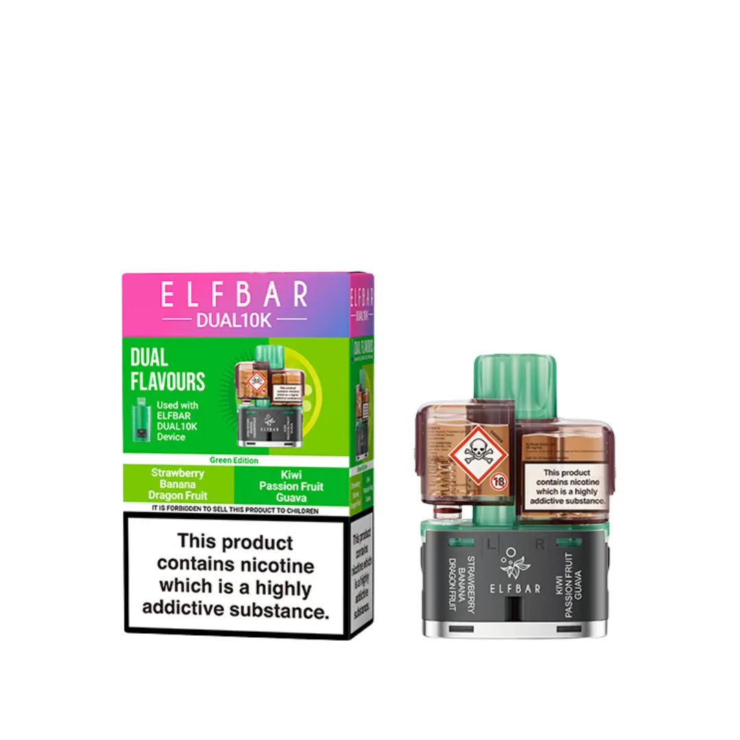 Elf Bar Dual 10K Green Edition Refill Pods