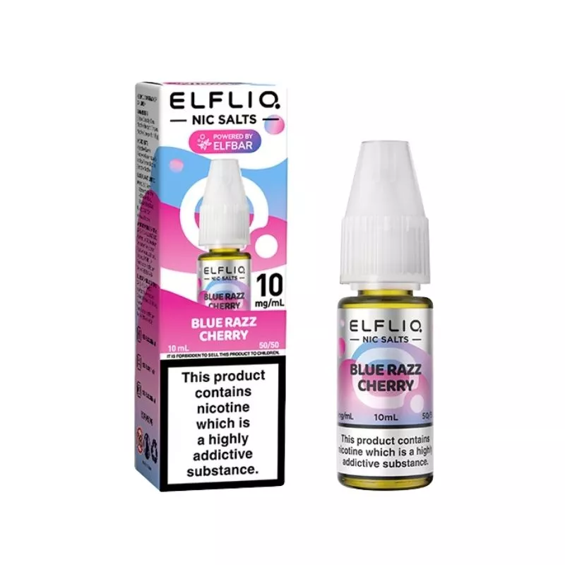 Elf Bar Elfliq Blue Razz Cherry 10ml Nic Salt E-liquid