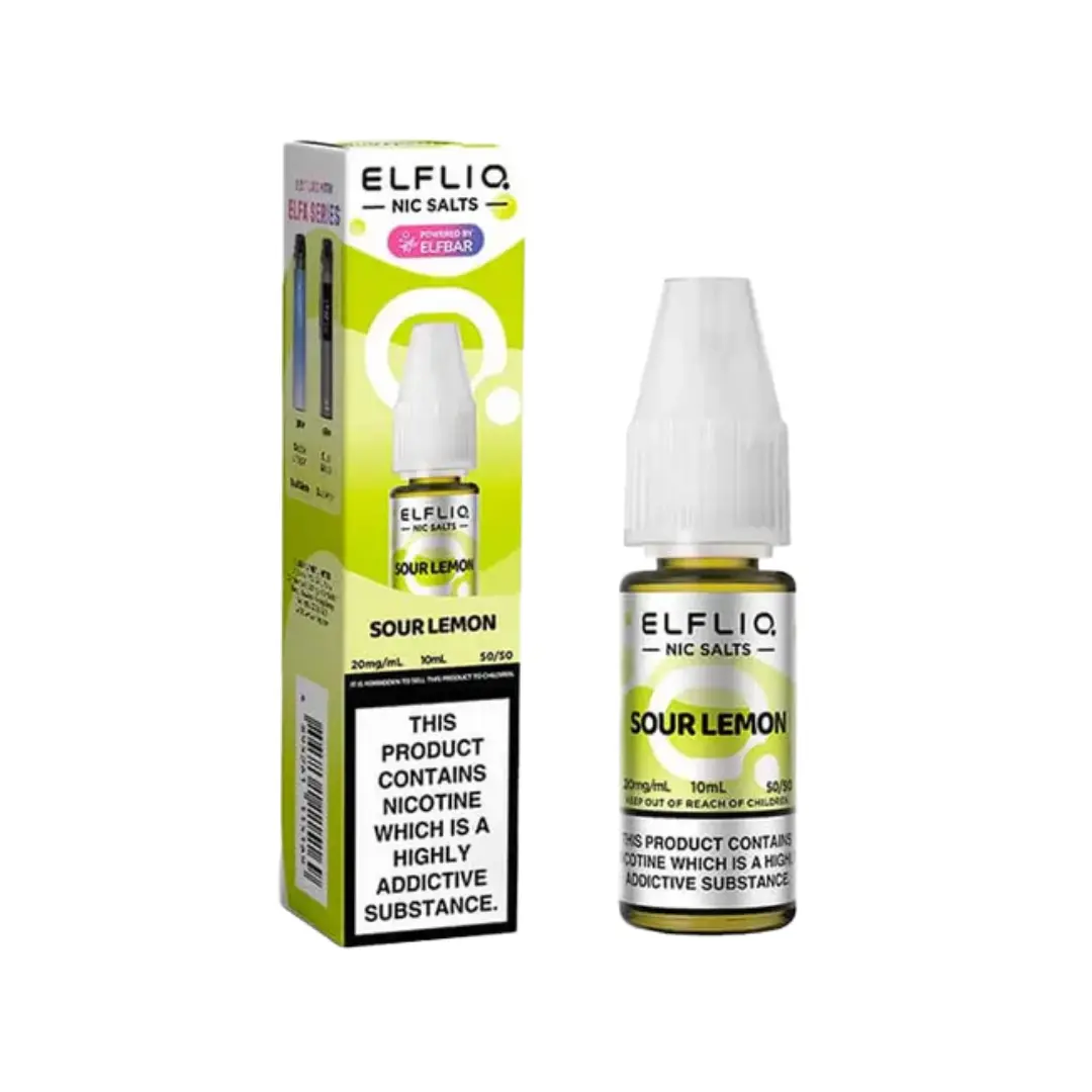 Elf Bar Elfliq Sour Lemon 10ml Nic Salt E-liquid