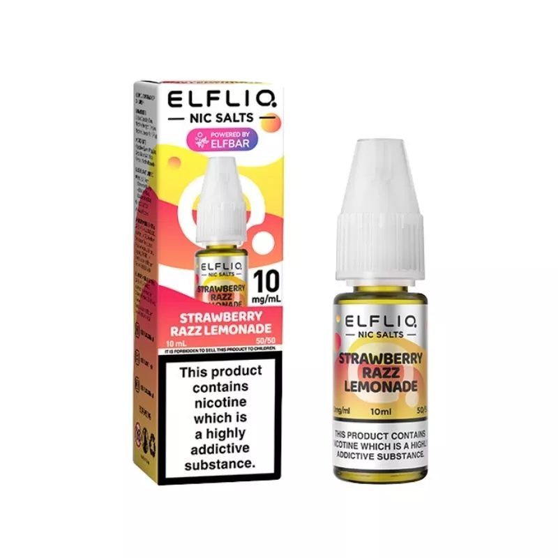 Elf Bar Elfliq Strawberry Razz Lemonade 10ml Nic Salt E-liquid