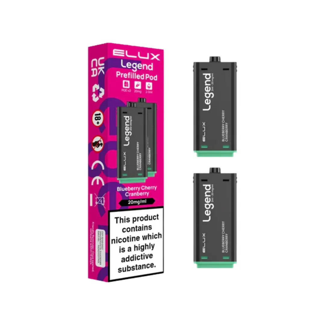 Elux Legend 1500 Blueberry Cherry Cranberry Refill Pods