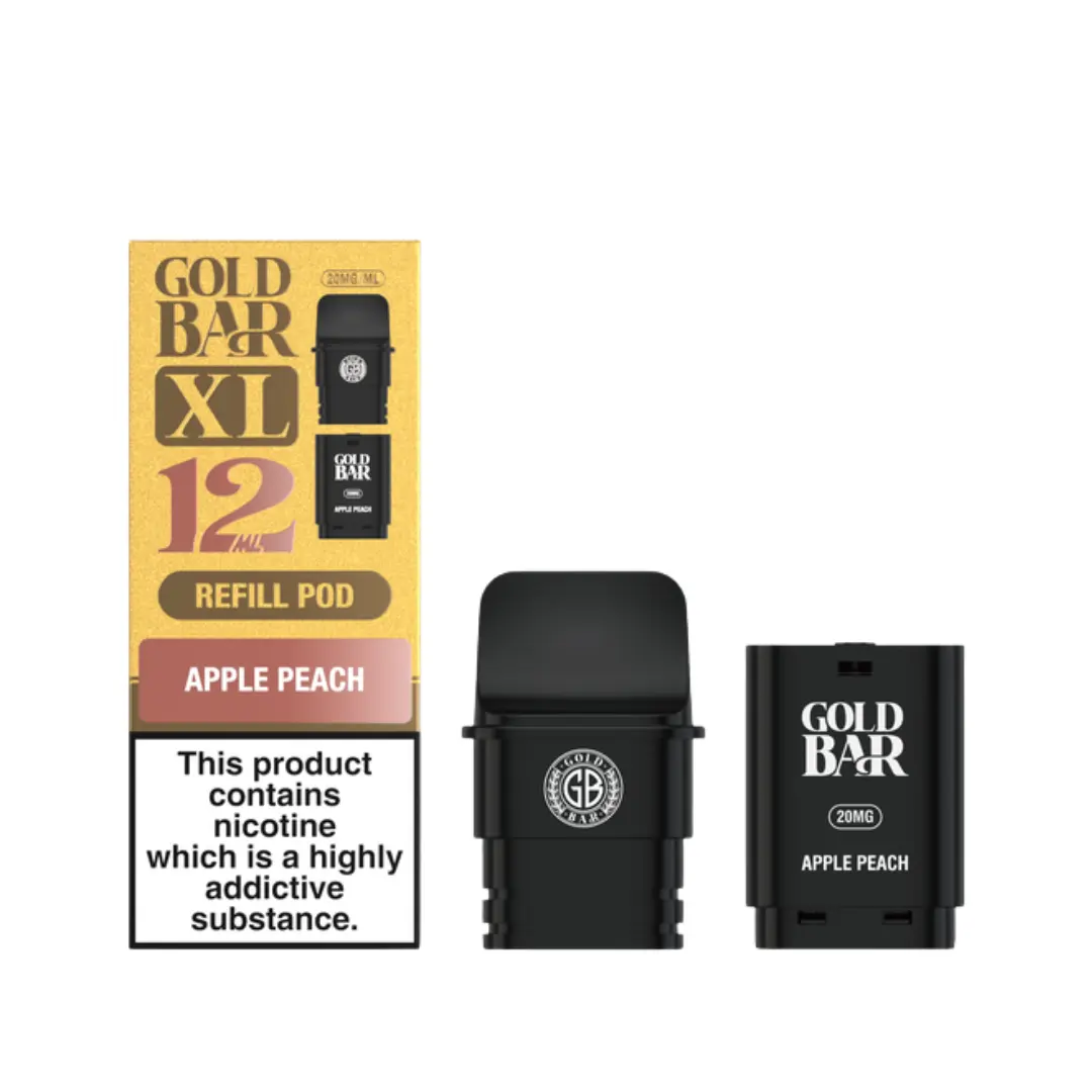 Gold Bar XL Apple Peach Refill Pods
