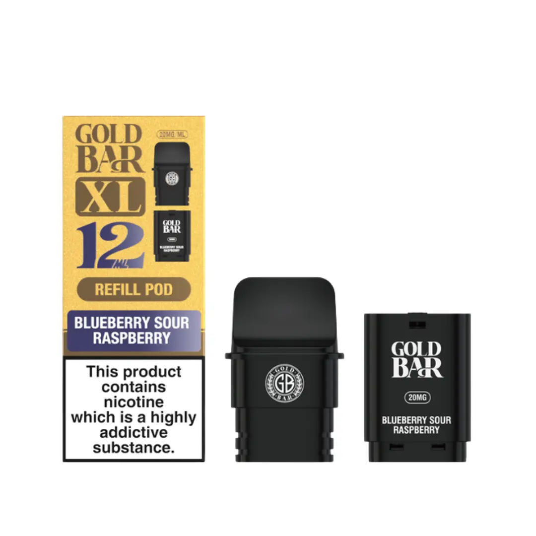 Gold Bar XL Blue Sour Raspberry Refill Pods