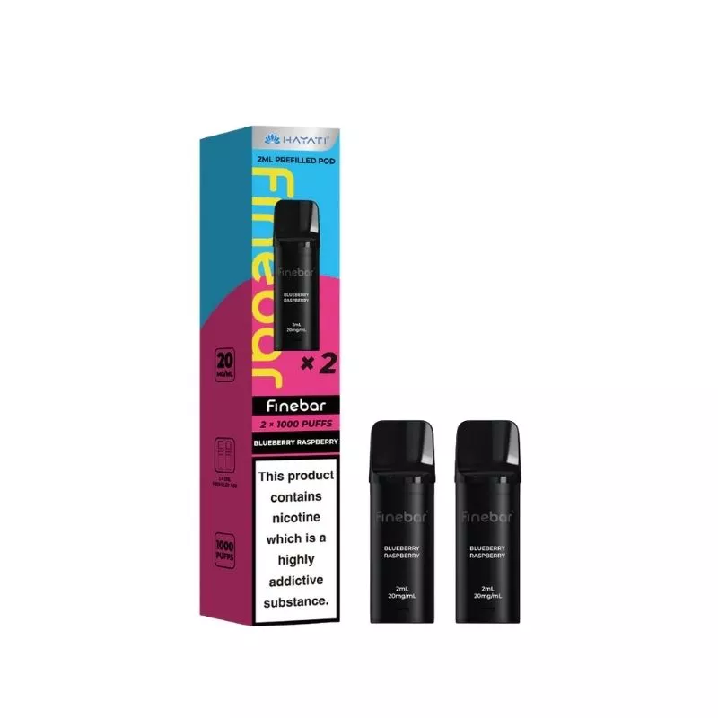 Hayati Finebar 1000 Blueberry Raspberry Prefilled Pods