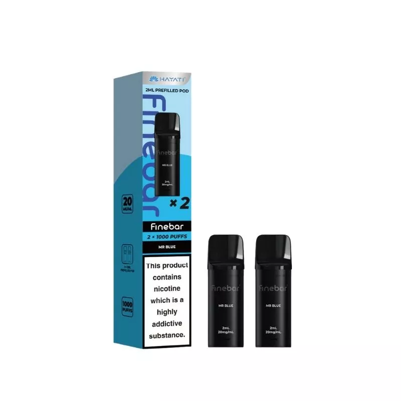 Hayati Finebar 1000 Mr Blue Prefilled Pods