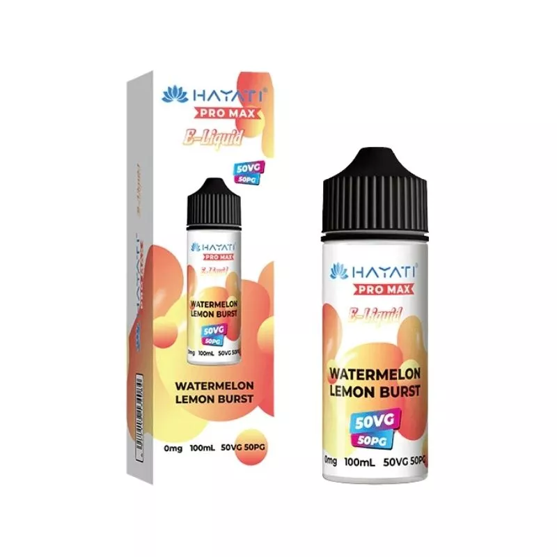 Hayati Pro Max Watermelon Lemon Burst 50/50 100ml Shortfill