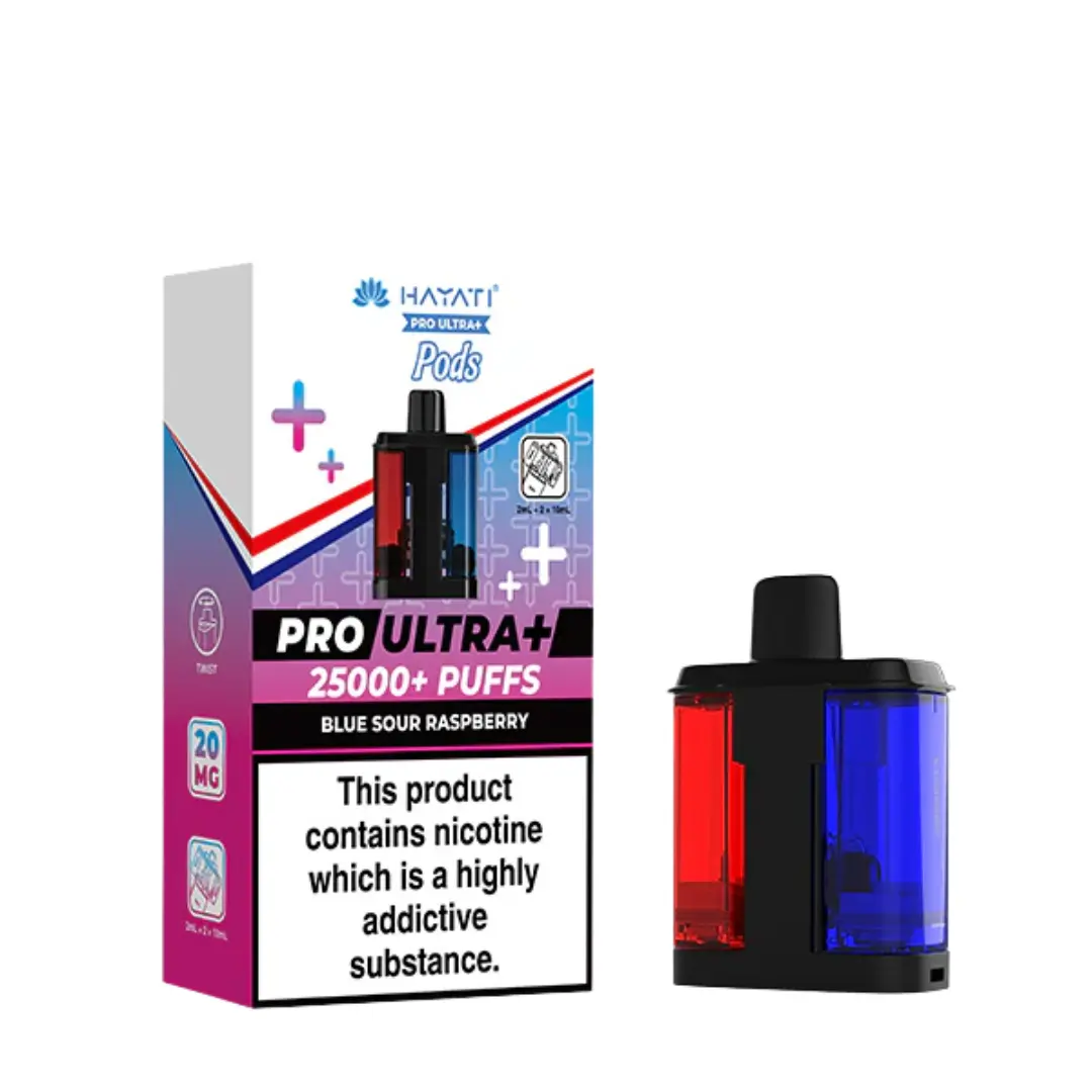 Hayati Pro Ultra Plus 25K Blue Sour Raspberry Refill Pods