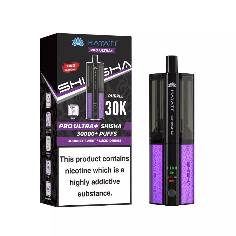 Hayati Pro Ultra Plus Shisha 30000 Prefilled Pod Vape Kit - Image 10