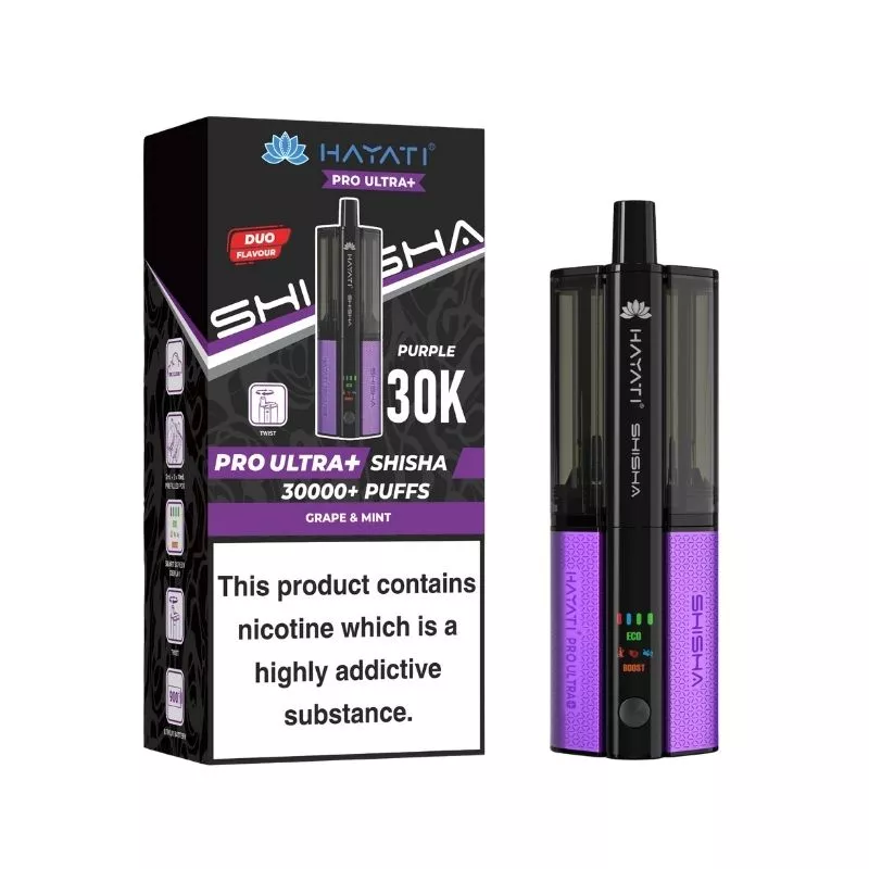Hayati Pro Ultra Plus Shisha 30000 Prefilled Pod Vape Kit - Image 13