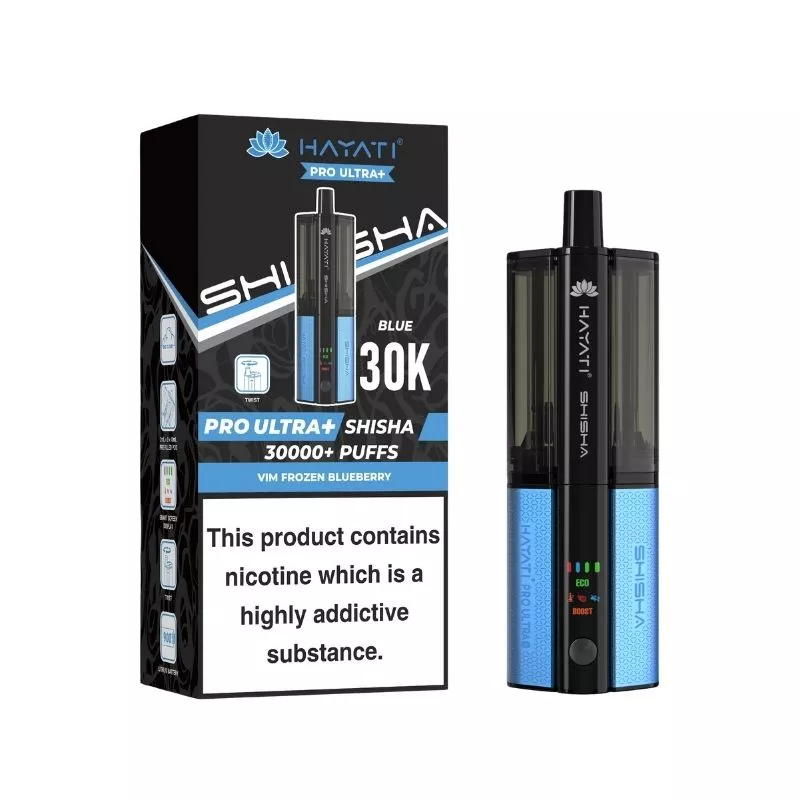 Hayati Pro Ultra Plus Shisha 30000 Prefilled Pod Vape Kit - Image 4