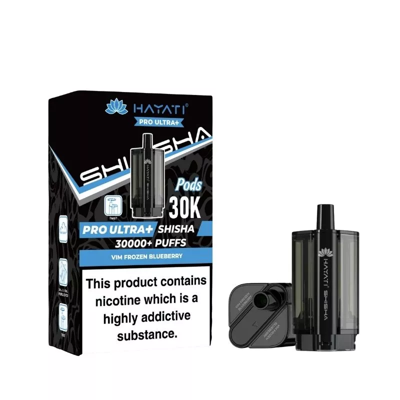 Hayati Pro Ultra Plus Shisha 30000 Vim Frozen Blueberry Pods