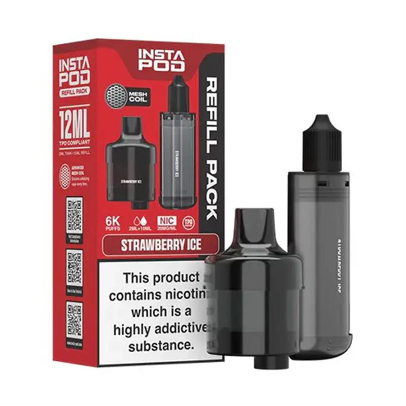 Instafill Insta Pod 6K Strawberry Ice Prefilled Pods