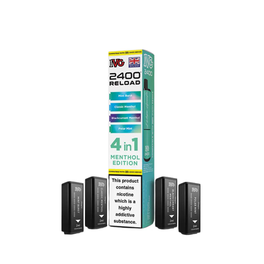 IVG 2400 Menthol Edition Reload Pods
