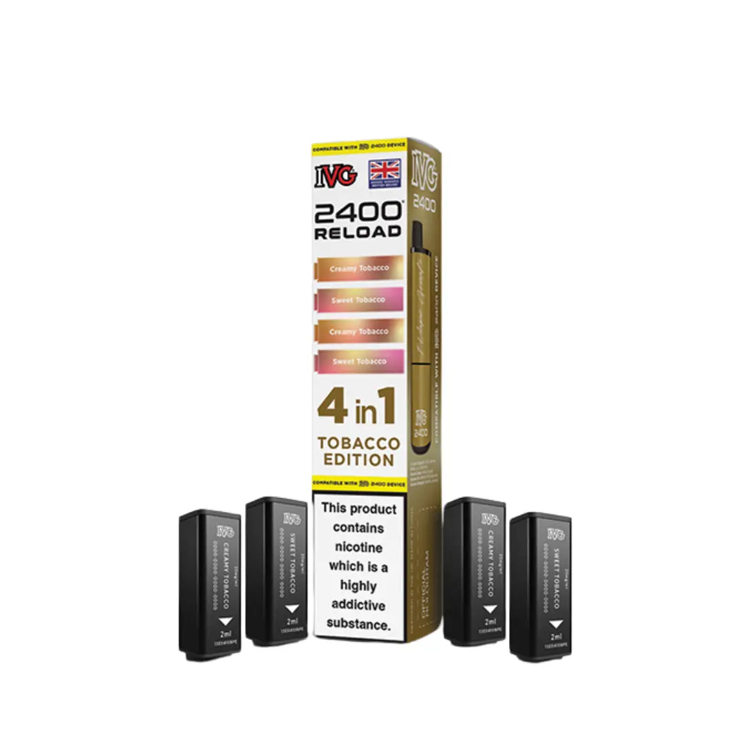 IVG 2400 Tobacco Edition Reload Pods