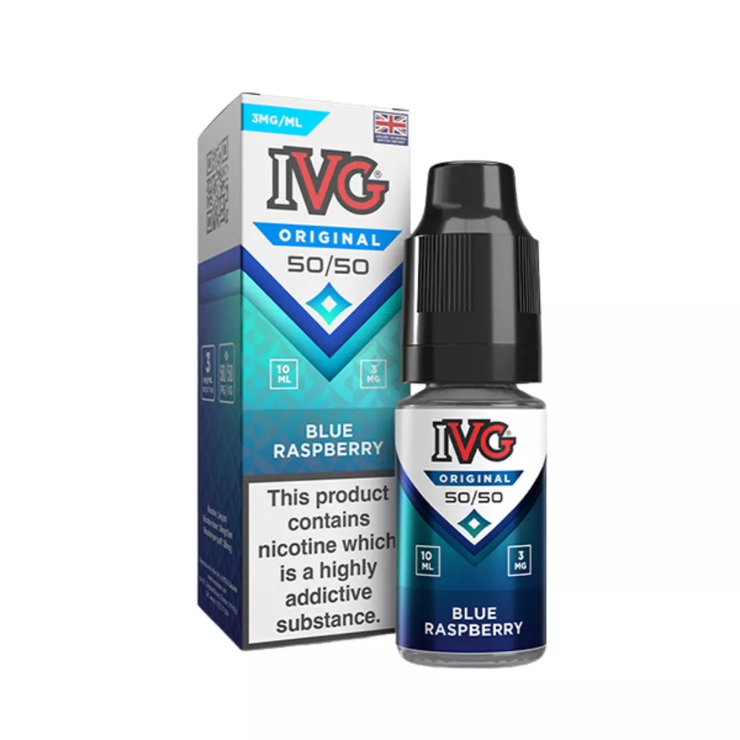 IVG Original Blue Raspberry 50:50 E-liquid 10ml