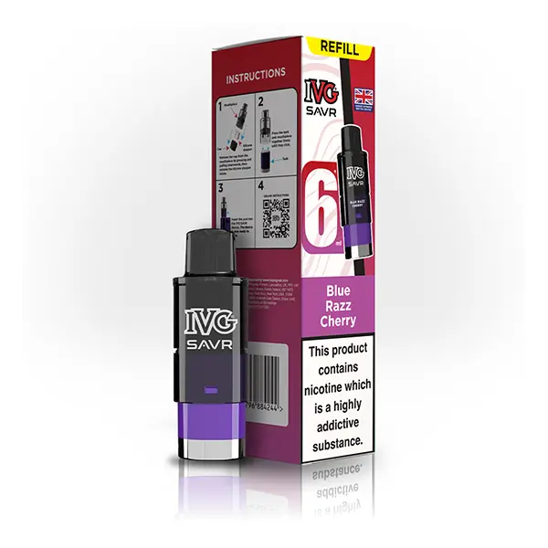 IVG SAVR Blue Razz Cherry Refill Pods