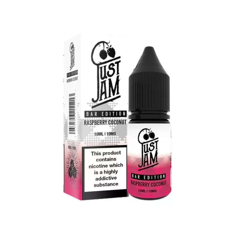 Just Jam Bar Edition Raspberry & Coconut 10ml Nic Salt