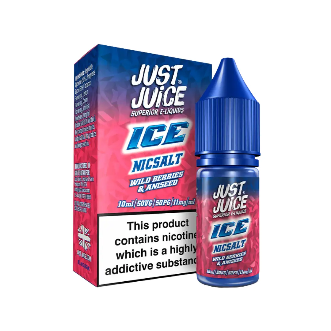Just Juice Ice Wild Berries & Aniseed Ice 10ml Nic Salt E-liquid