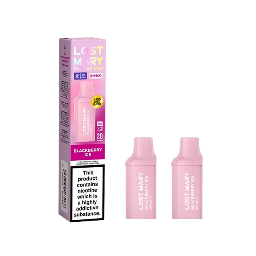 Lost Mary BM600 Blackberry Ice Prefilled Replacement Pods