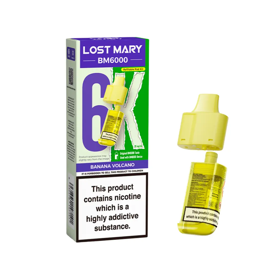 Lost Mary BM6000 Banana Volcano Refill Pod