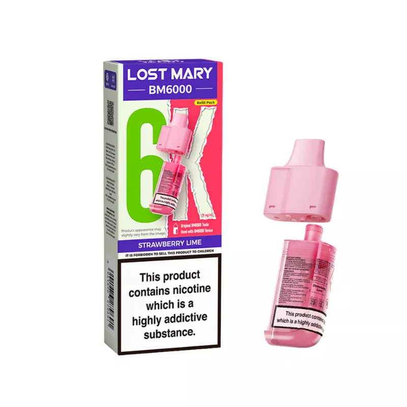 Lost Mary BM6000 Strawberry Lime Refill Pod