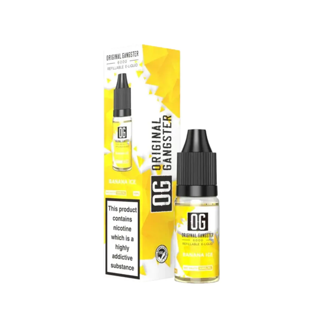 OG Original Gangster 6000 Banana Ice 10ml Nic Salt E-liquid