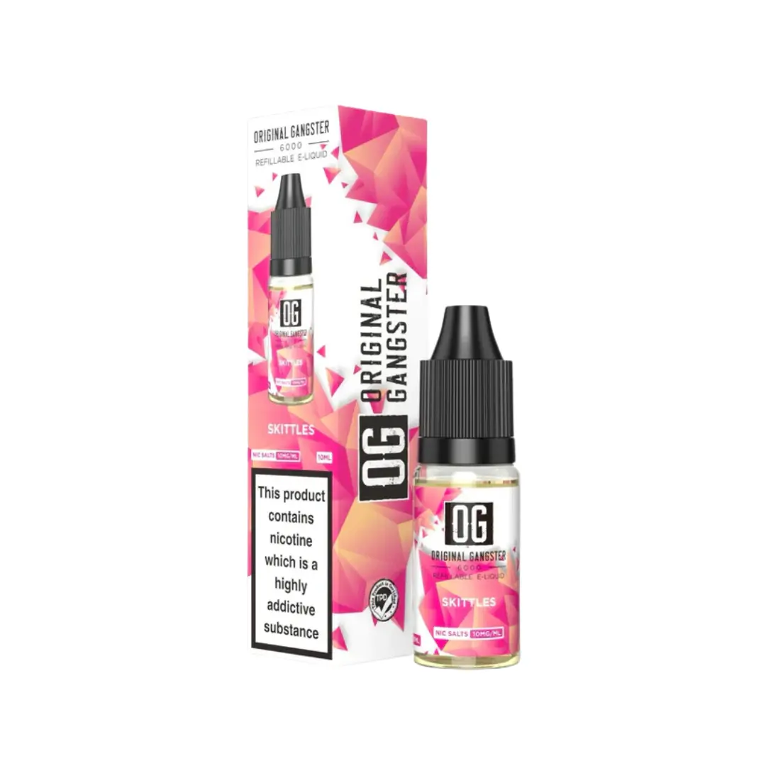 OG Original Gangster 6000 Skittles 10ml Nic Salt E-liquid