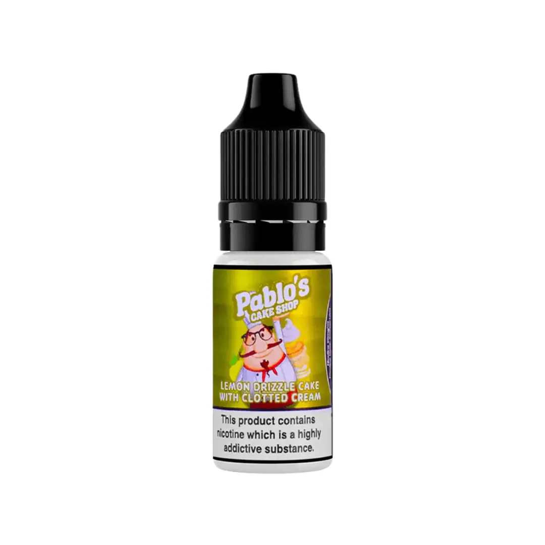 Pablo's Cake Shop Lemon Drizzle Cake with Clotted Cream 10ml Nic Salt E-liquid
