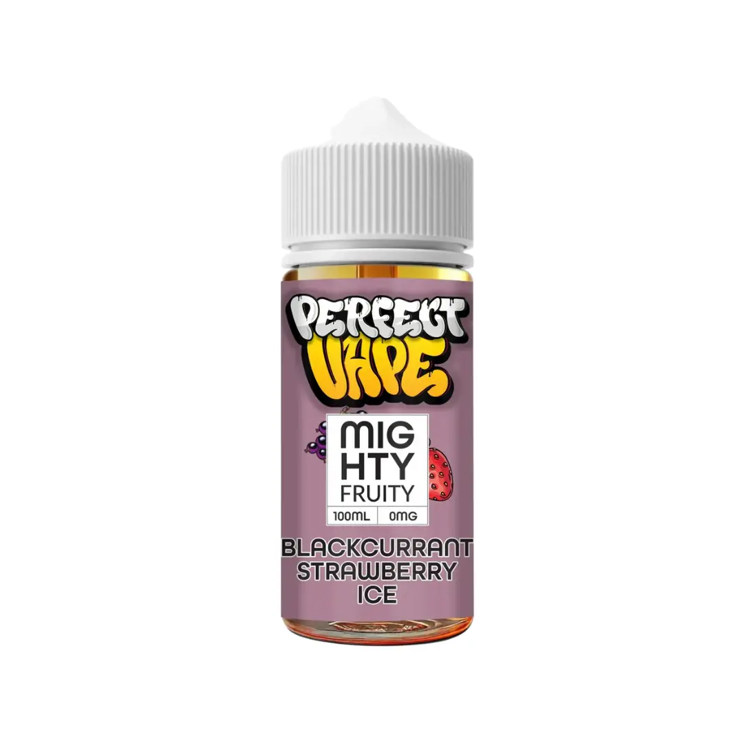 Perfect Vape Mighty Fruity Blackcurrant Strawberry Ice 100ml Shortfill