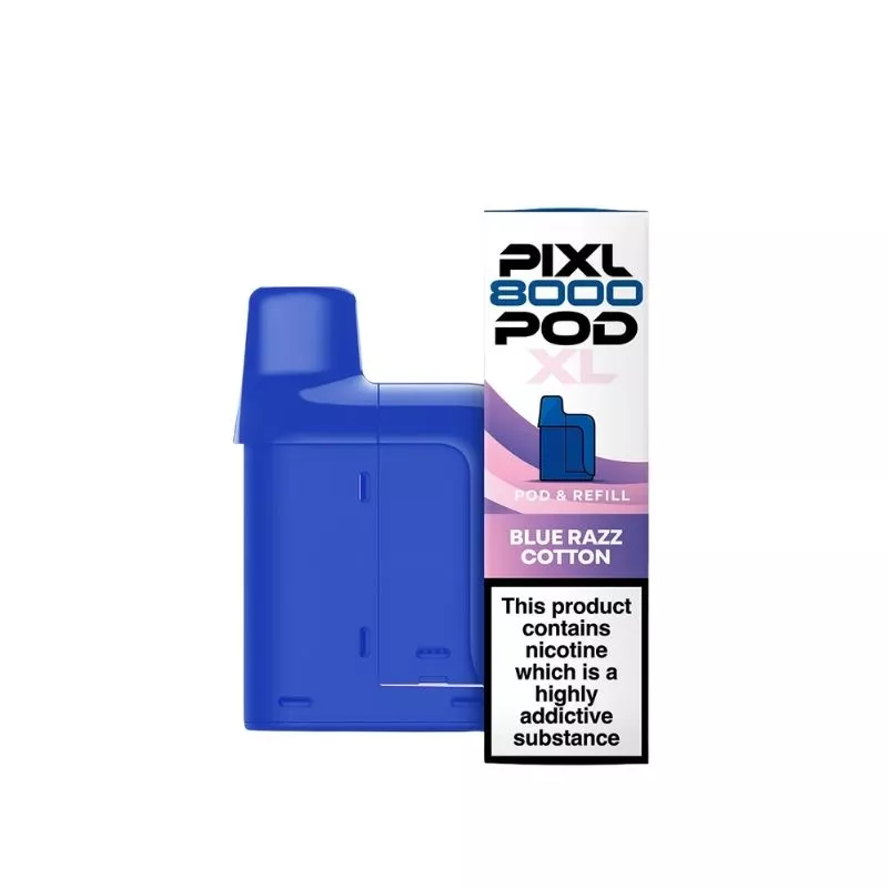 PIXL 8000 Blue Razz Cotton Refill Pods