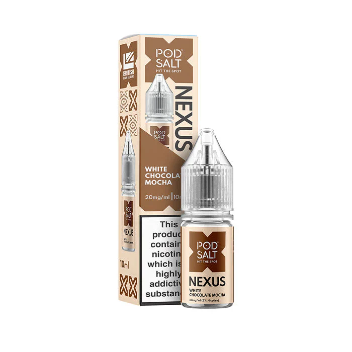 Pod Salt Nexus White Chocolate Mocha 10ml Nic Salt E-liquid