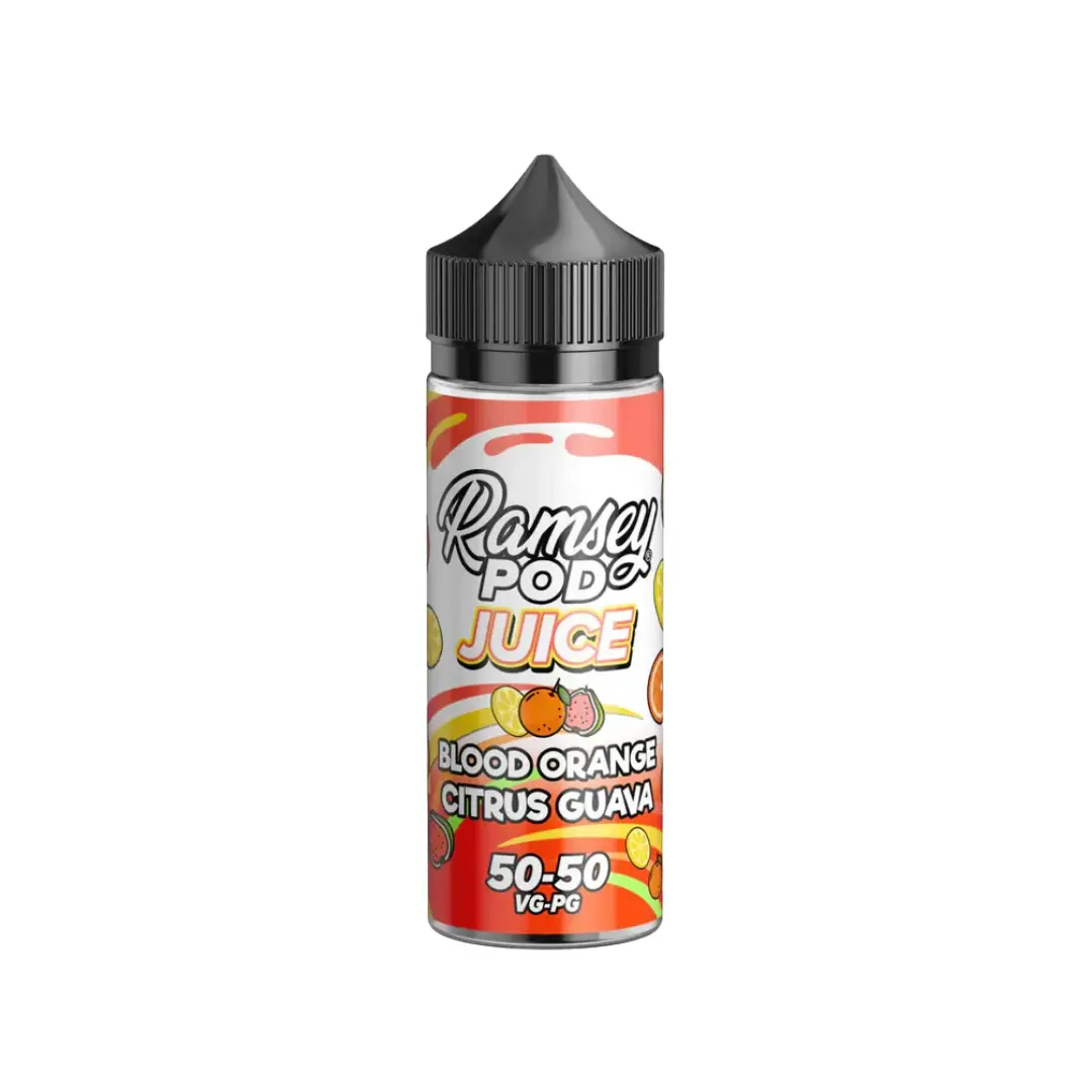 Ramsey Pod Juice Blood Orange Citrus Guava 100ml Shortfill E-liquid