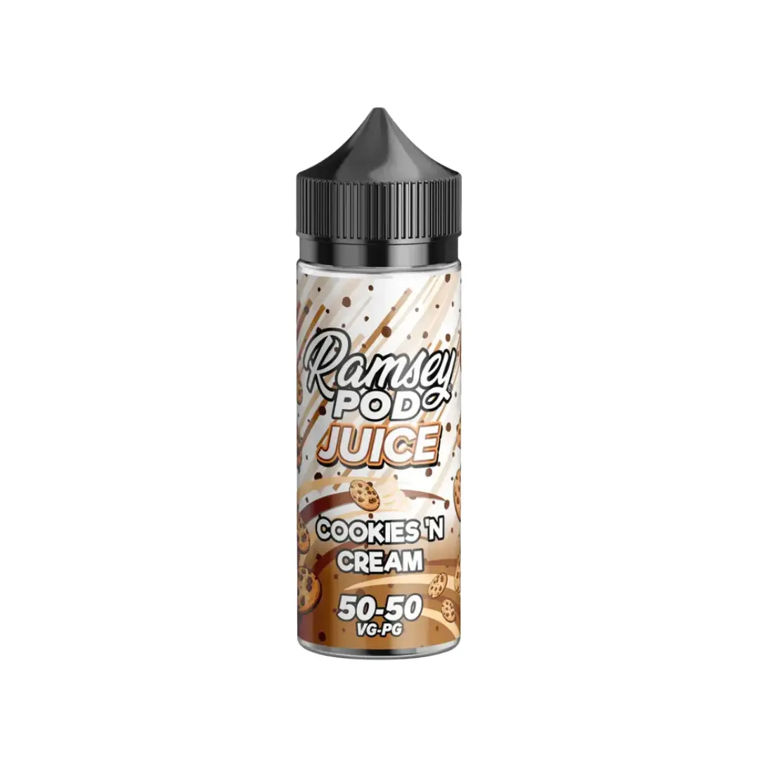 Ramsey Pod Juice Cookies 'N Cream 100ml Shortfill E-liquid