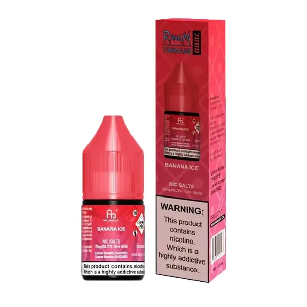 RandM Tornado 9000 Banana Ice 10ml Nic Salt E-liquid