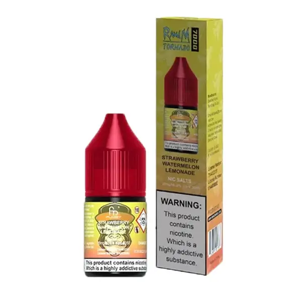 RandM Tornado 9000 Strawberry Watermelon Lemonade 10ml Nic Salt E-liquid