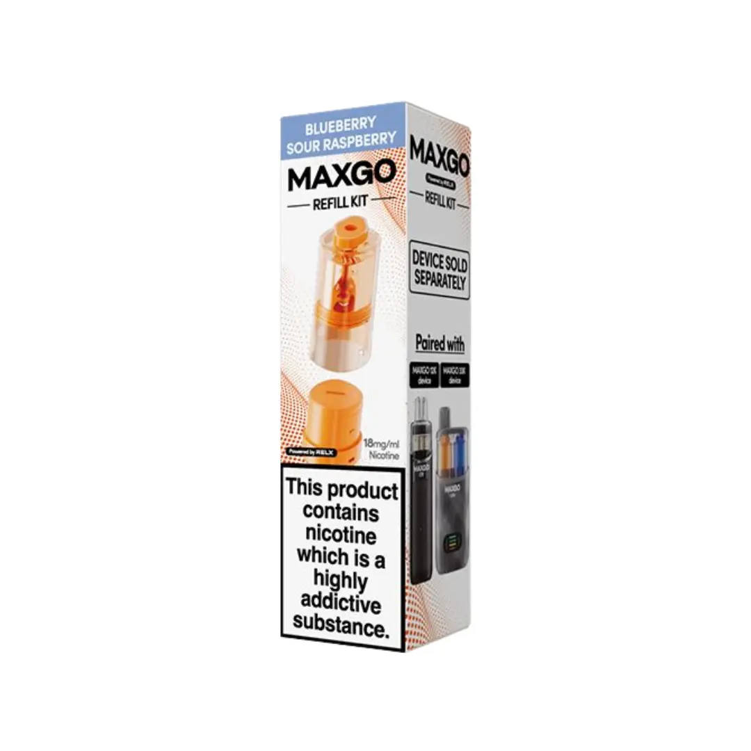 RELX MaxGo Blueberry Sour Raspberry Refill Pods