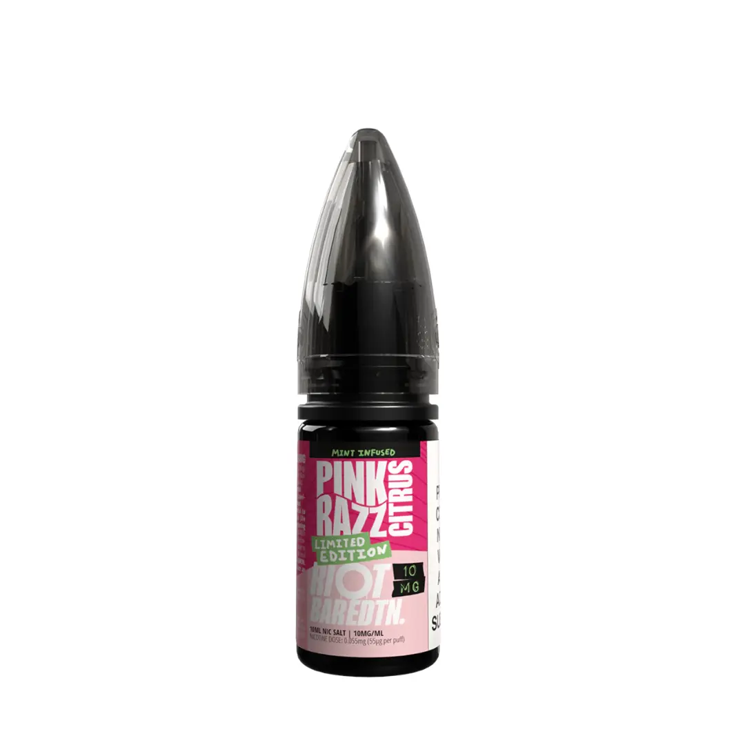 Riot Squad BAR Edition - Limited Edition Pink Razz Citrus 10ml Nic Salt E-liquid